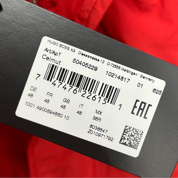 Red Safari/Field Waterproof Hooded Jacket - BOSS (by Hugo Boss) - Picture 8 of 16